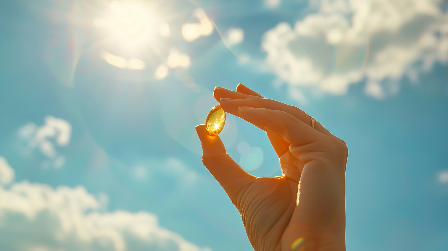 Girl holding naturesage capsule